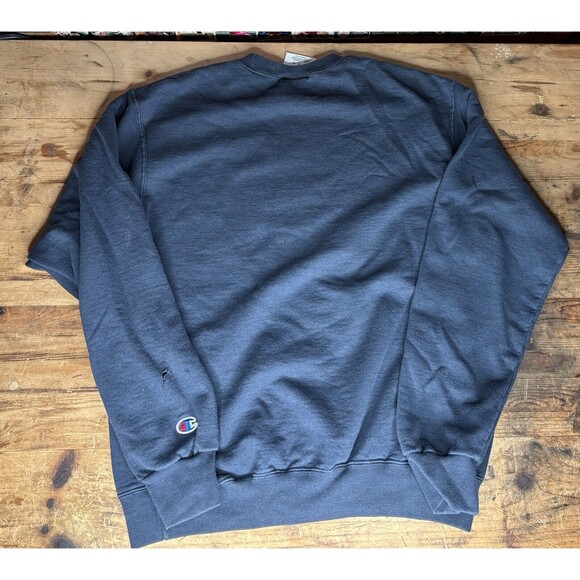 Champion Mercy College Sweatshirt Crewneck Mavericks New York Navy Blue Medium - Picture 3 of 7